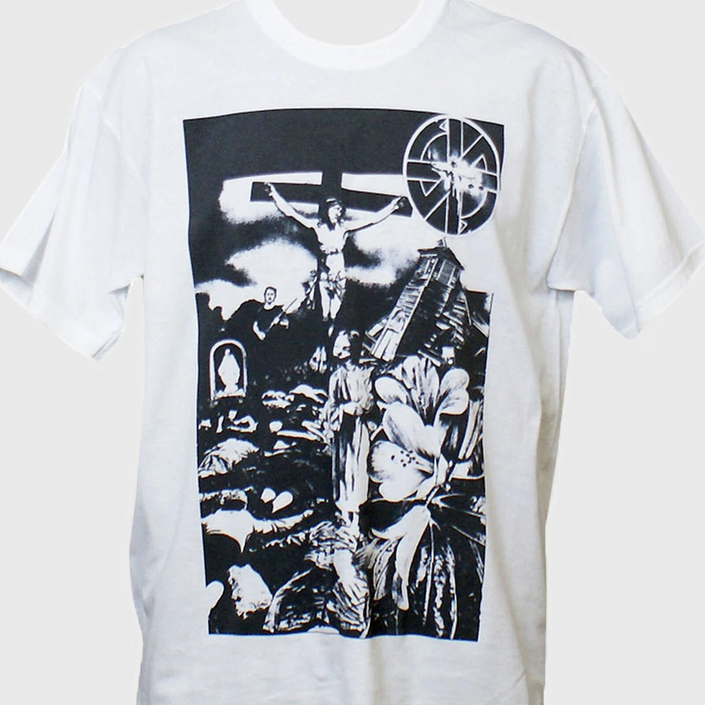 Crass Hardcore Punk Rock Short Sleeve White Unisex T-shirt S-3XL