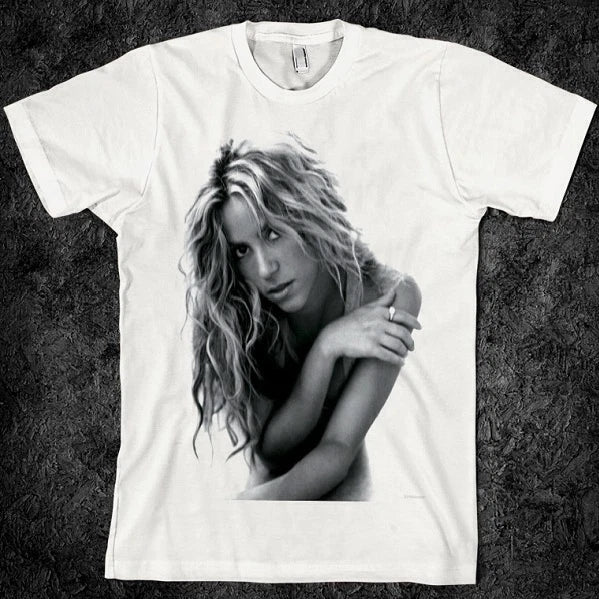 she wolf, icon, dance, shakira white regular fit cotton T-shirt, latin, dance