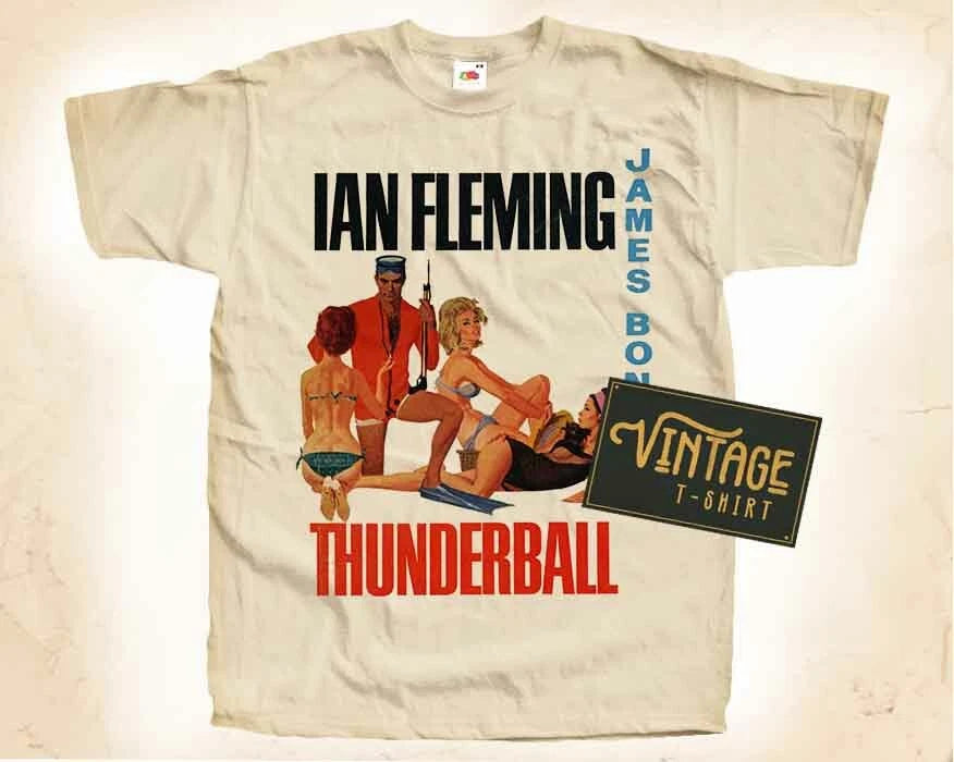 James Bond Thunderball V1 Vintage T Shirt for Men NATURAL S-5XL