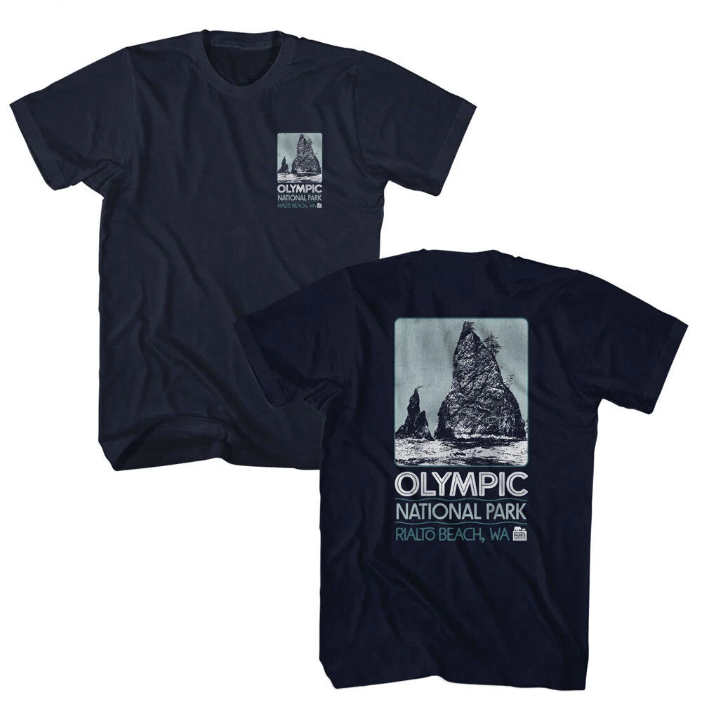 United States Rialto Beach Washington Olympic National Parks Men's T Shirt