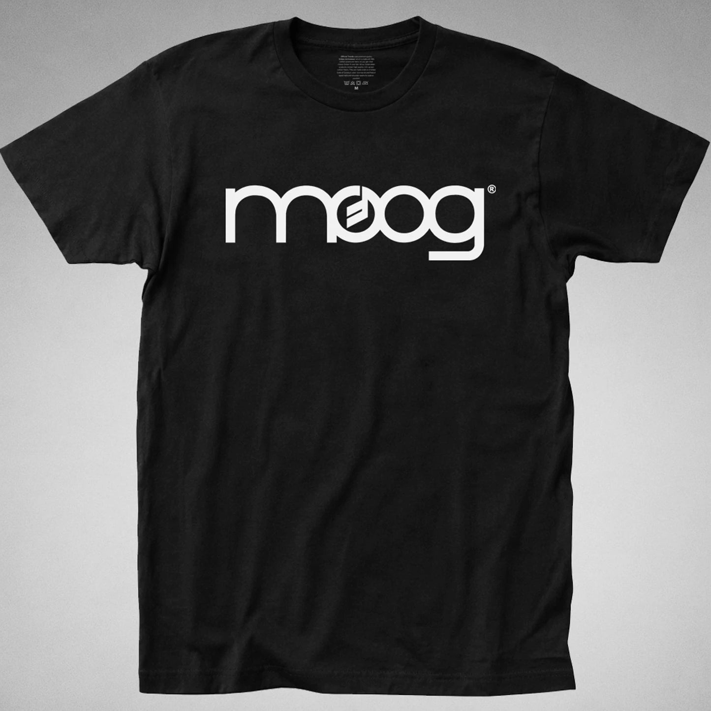 MOOG BLACK T-SHIRT Logo Synthesizer 80s piano Analog Modular Synth Edm Dj Music