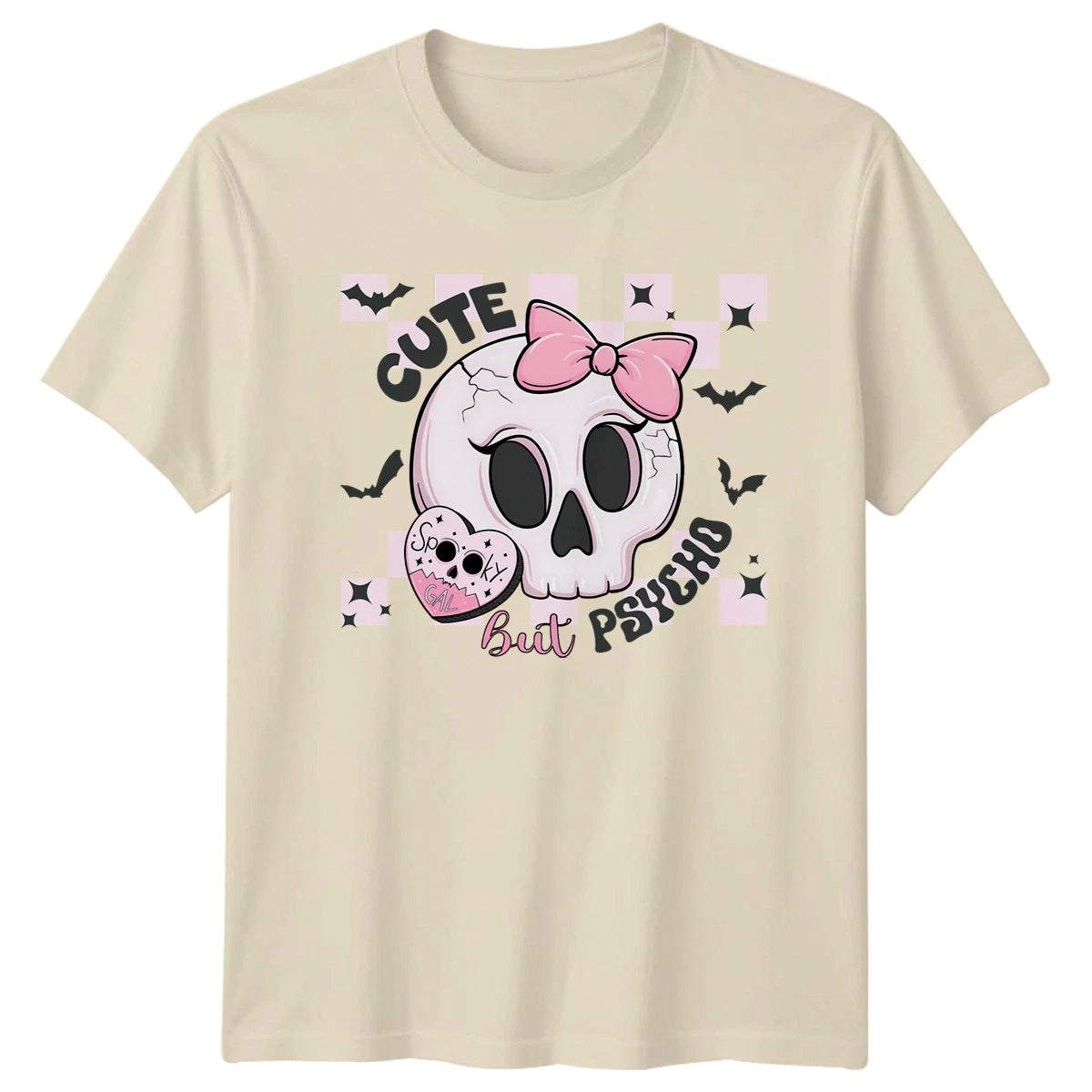 Cute But Psycho Womens T-Shirt Spooky Gal Halloween Gift For Her