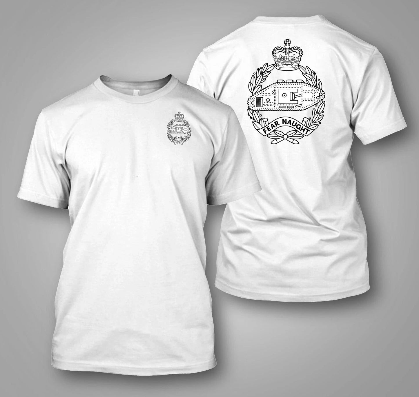 British Army Royal Tank Regiment - Custom front and back t-shirt tee