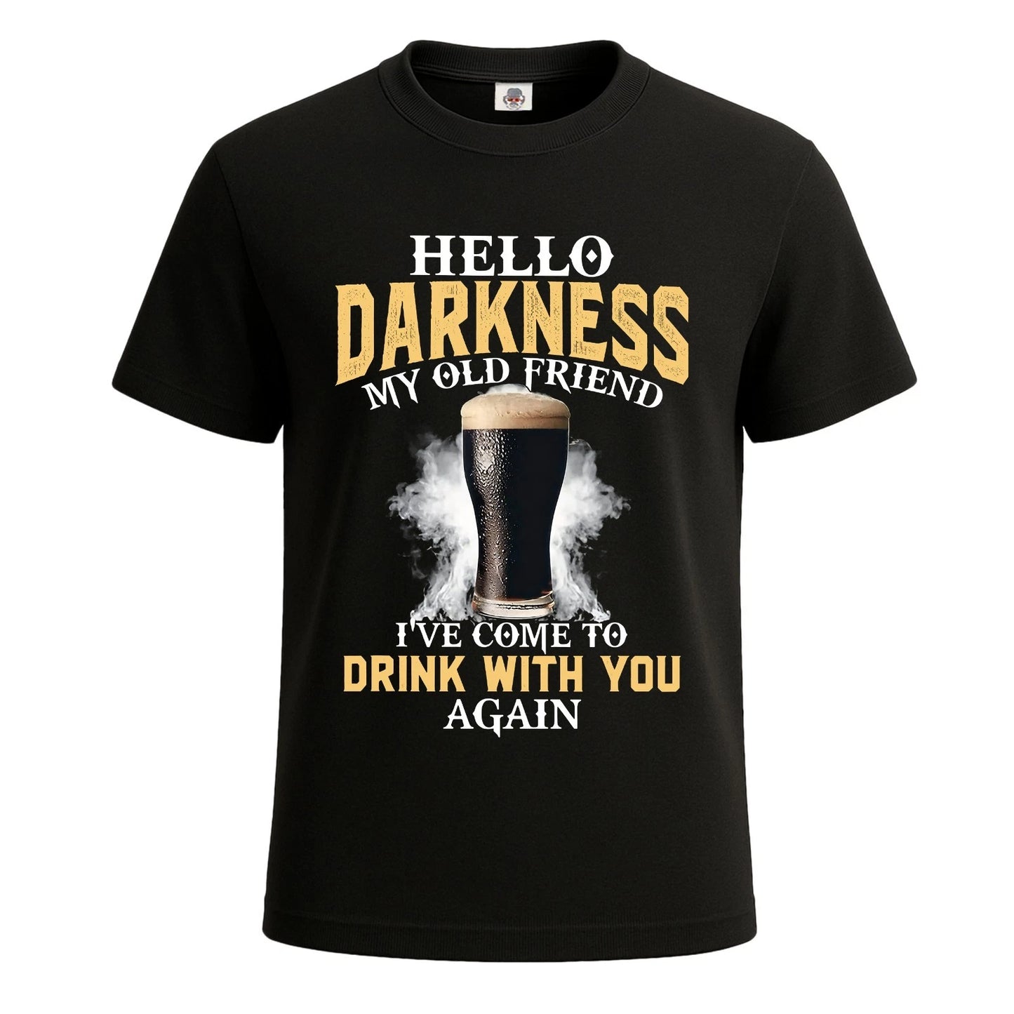 Hello Darkness My Old Friend Funny Guines Men's T-Shirt Novelty Gift Tee Top