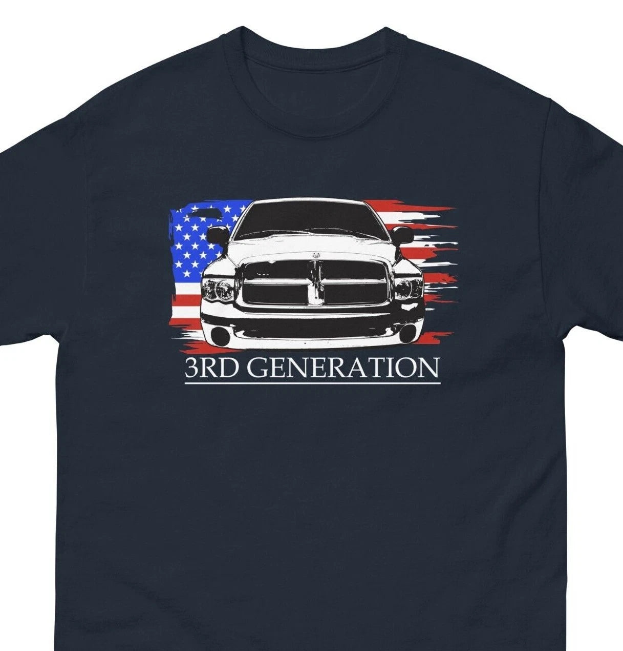 3rd Gen Truck Tshirt With American Flag, Gift For Him, Shirt Sizes S-5Xl