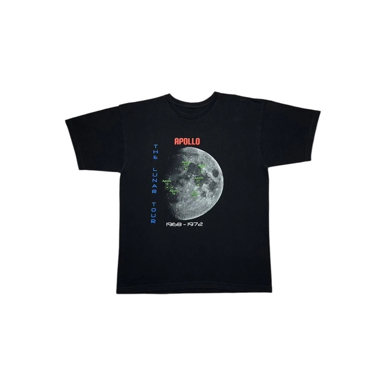 Y2K Apollo Tour Moon Space T-Shirt