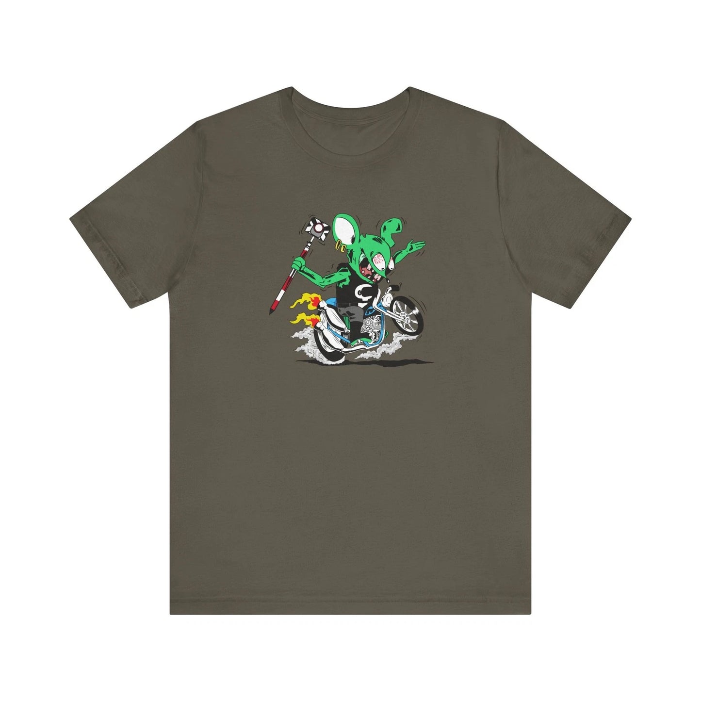 Cool Rat Motorcycle Unisex Tee - Fun Graphic T-Shirt for Adventure Lovers