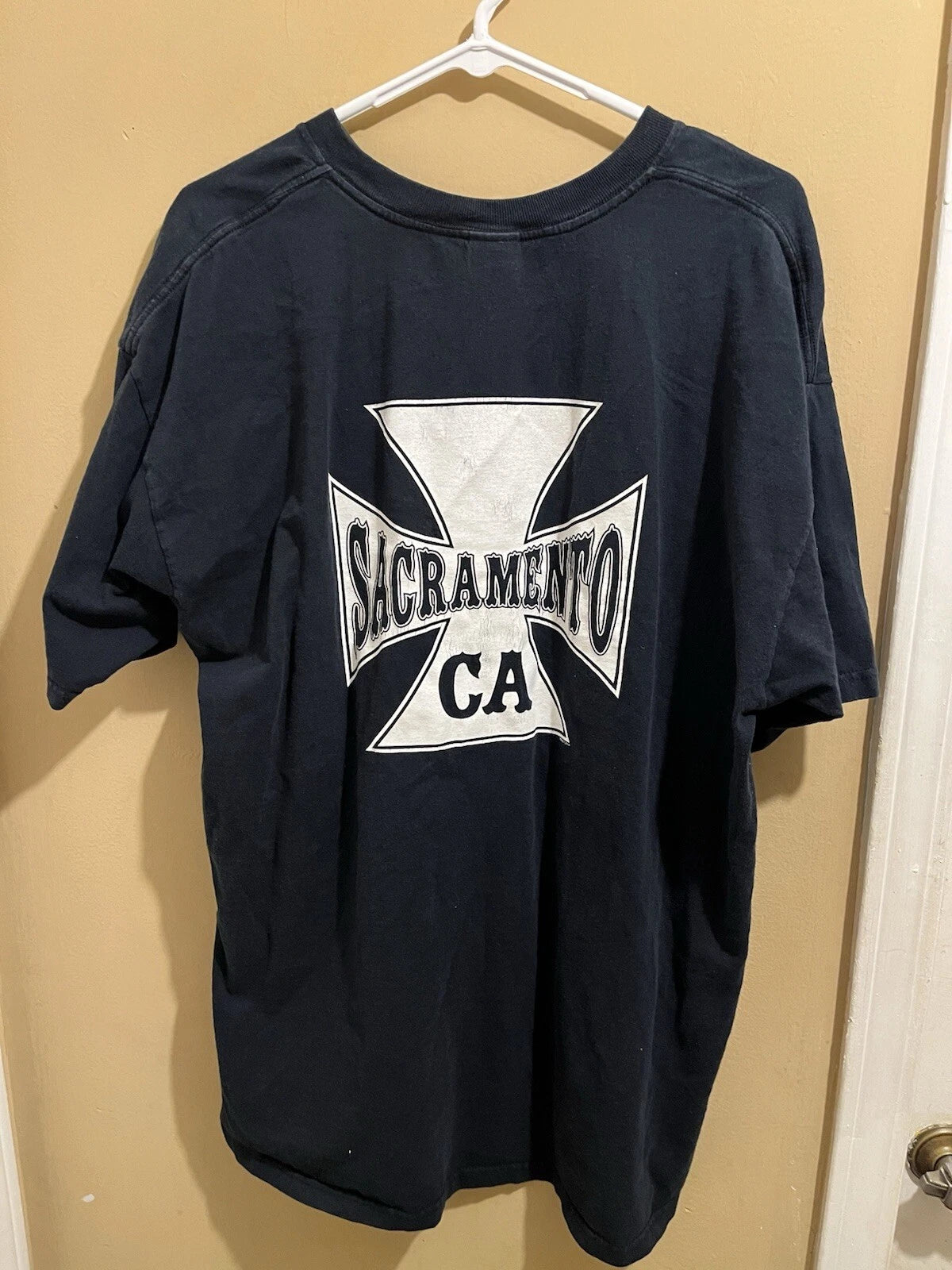 Vintage West Coast Choppers Long Beach T-Shirt Men’s Size 2XL Black Biker Y2K