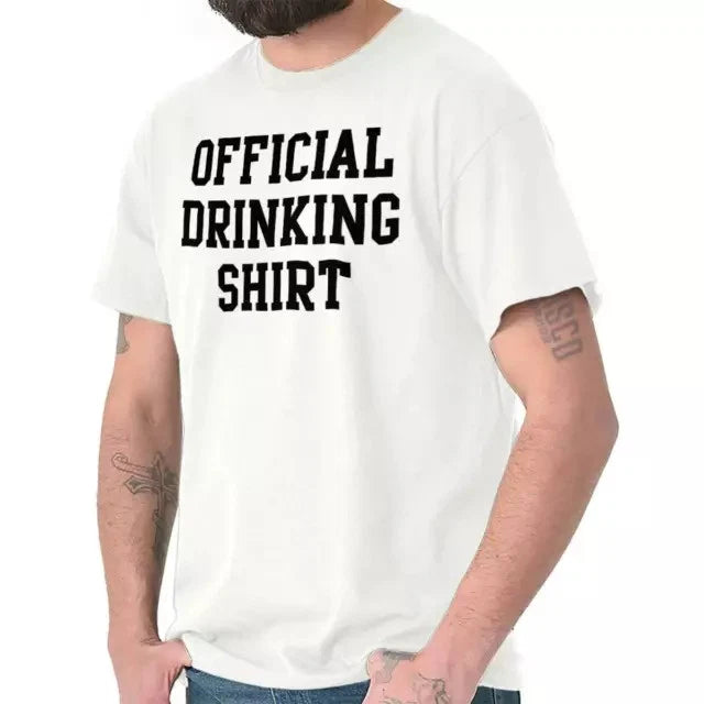 Popular! Official Drinking Shirt Beer Party Cotton Tee S-3XL Australia