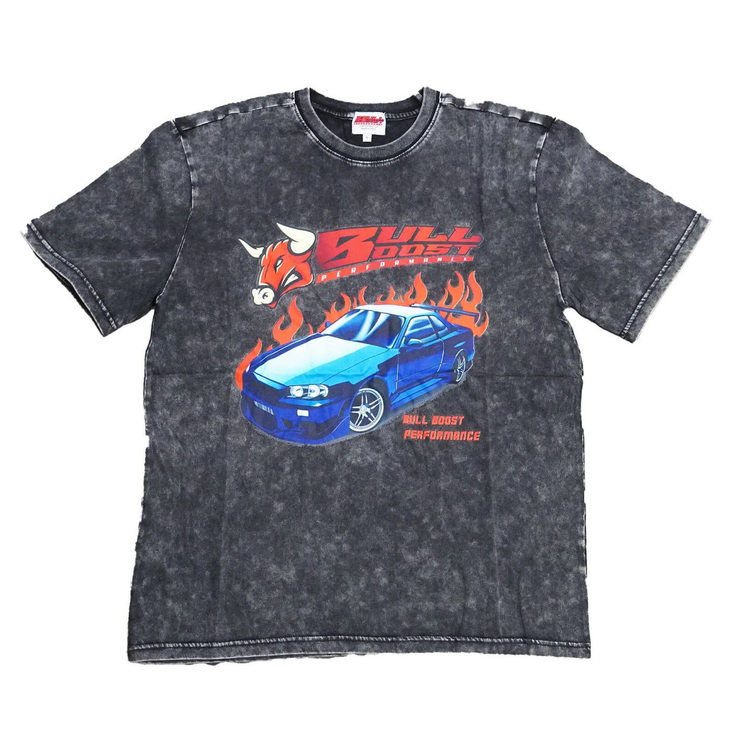 Vintage Acid Wash 250GSM Nissan Skyline GT-R Heavy Cotton Pre Shrunk T Shirt US