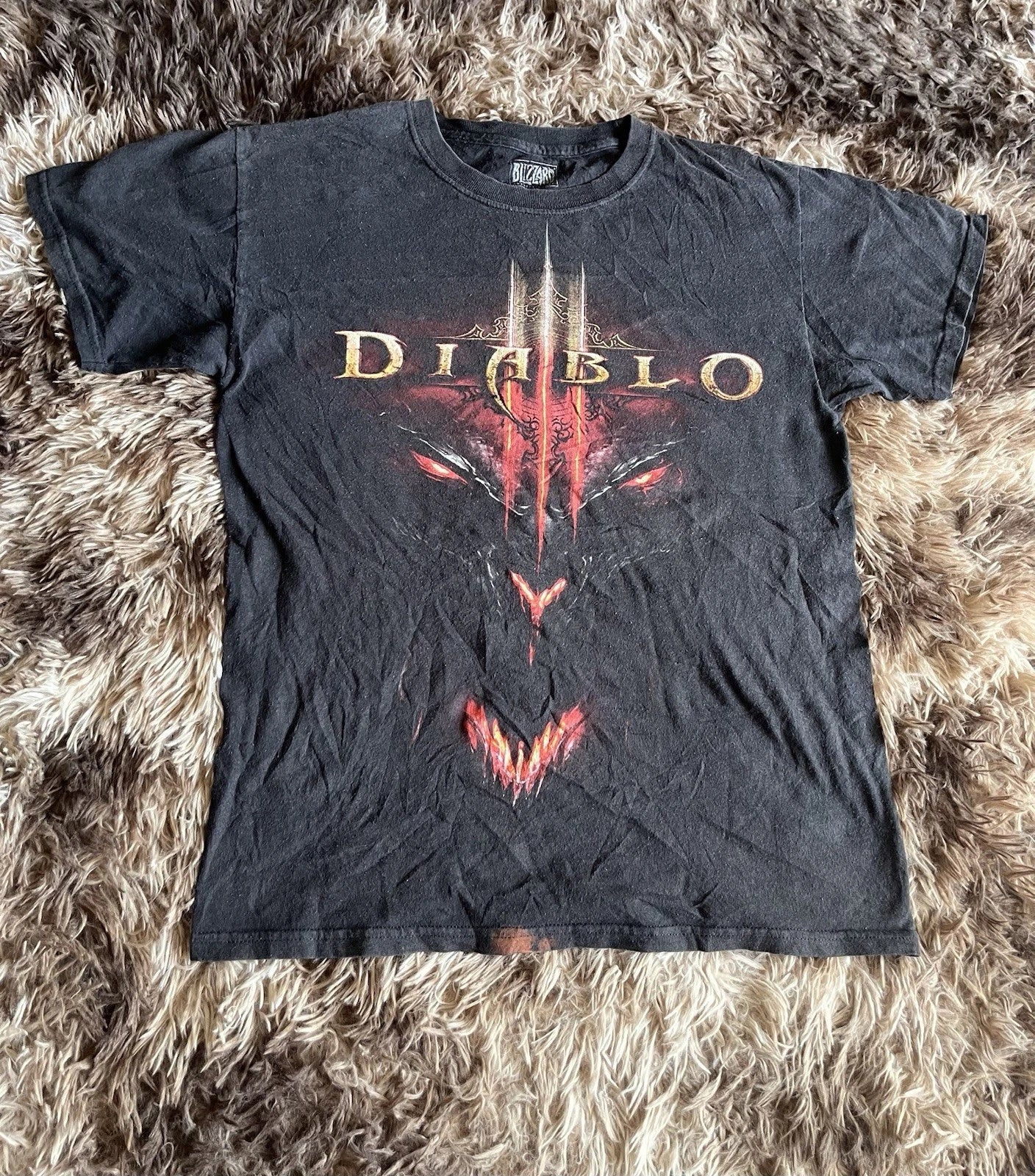 Diablo 3 Blizzard Graphic T Shirt Small Black Gaming Video Game Tee