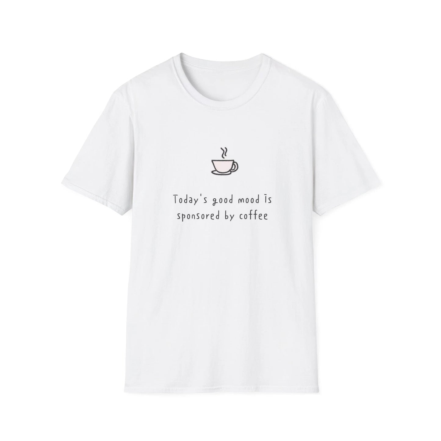 Coffee Lover's Unisex T-Shirt, Mood Boosting Tee, Gift for Coffee Addicts, Funny