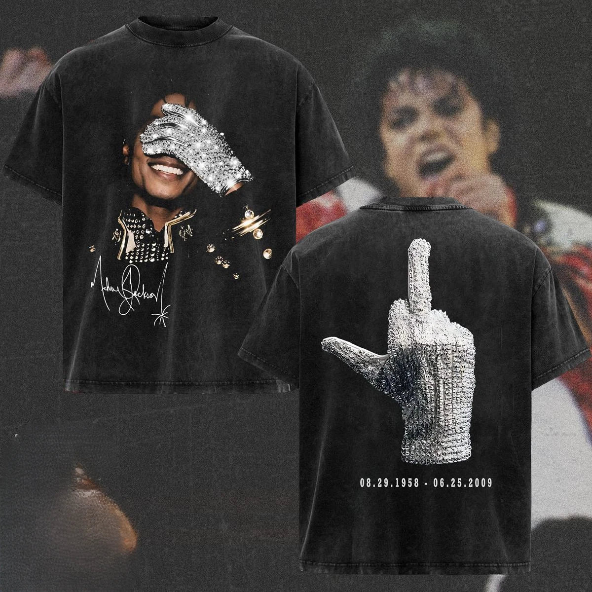 Retro Michael Jackson T-shirt King Of Pop Music Merch Movie Gift For Fan Vintage