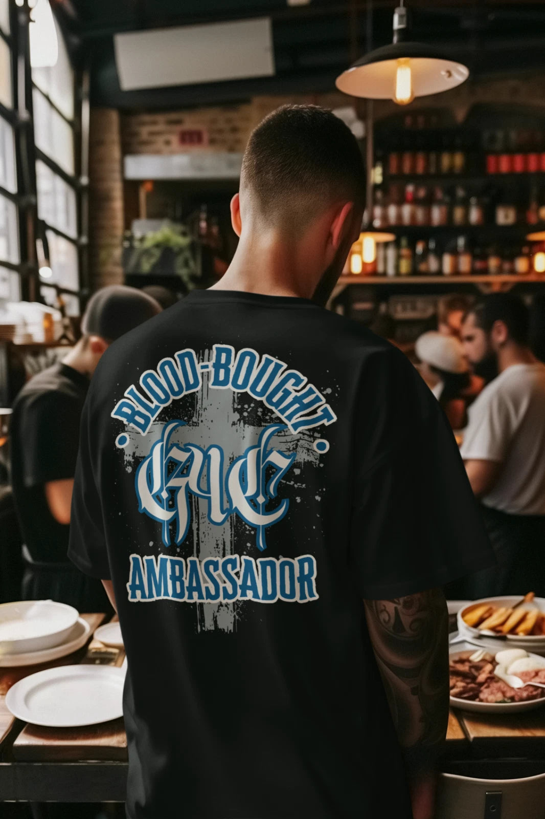 Gangsters Christian Shirt- Blood-Bought Ambassadors - DGS BLUETee-