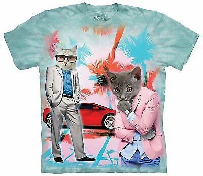 The Mountain Tie Dye T-Shirt Undercover Kittens Cat Animals Nature Dog Baby Pet