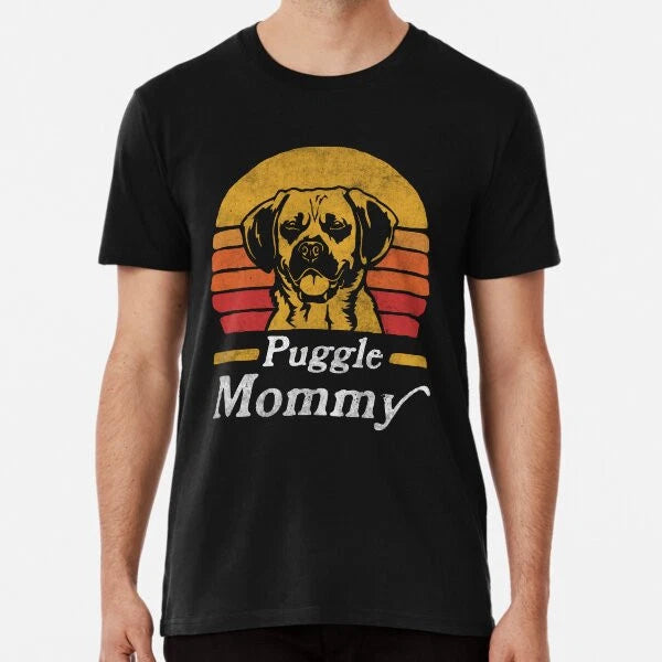 Retro Vintage Puggle Mommy Premium T-Shirt S to 5XL Made in the AU/USA T-Shirt