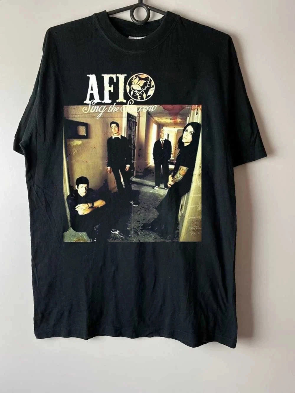 AFI Band Sing The Sorrow Group Short Sleeve Cotton T-Shirt