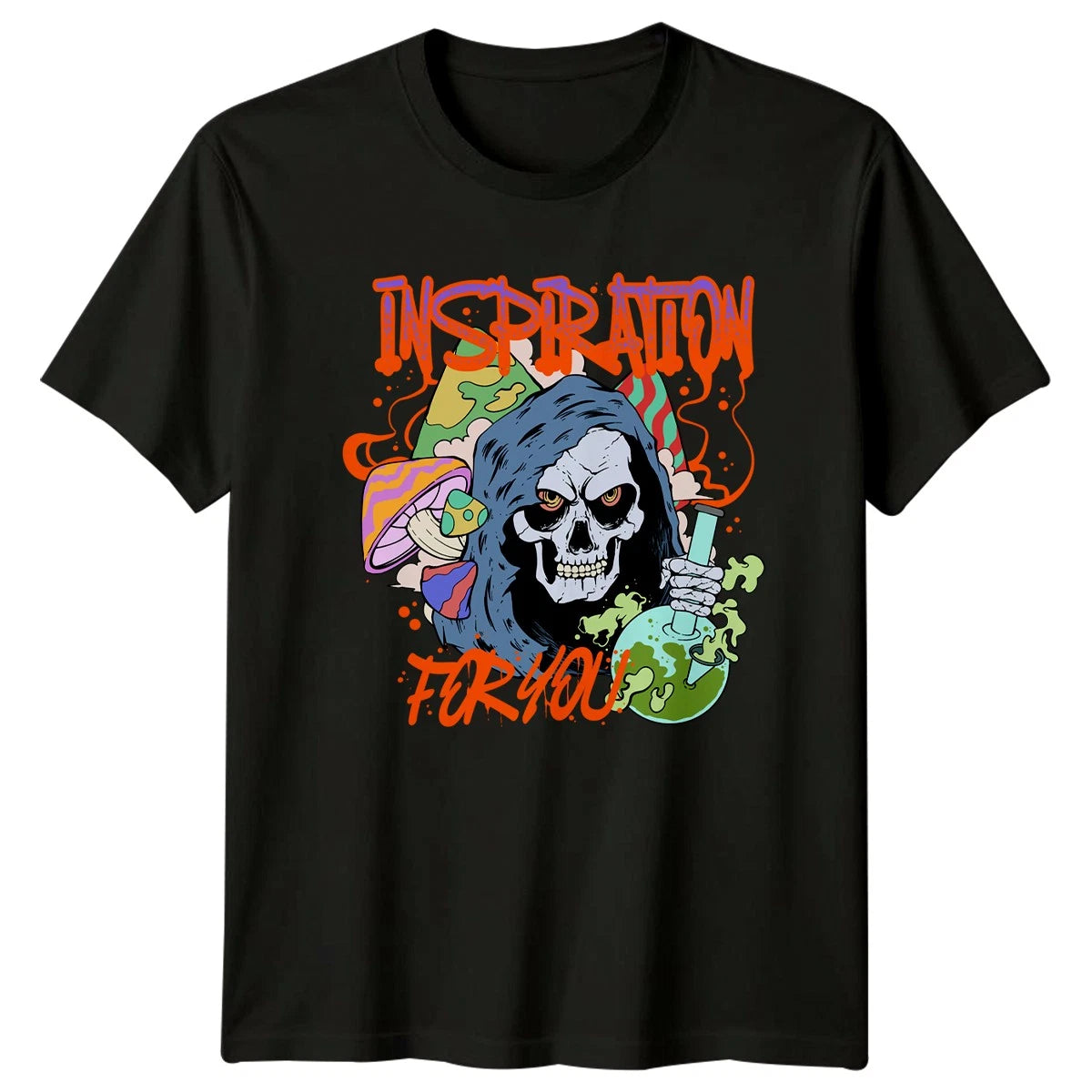Inspiration For You Grim Reaper Psychedelic Art Men Women Graphic Tee