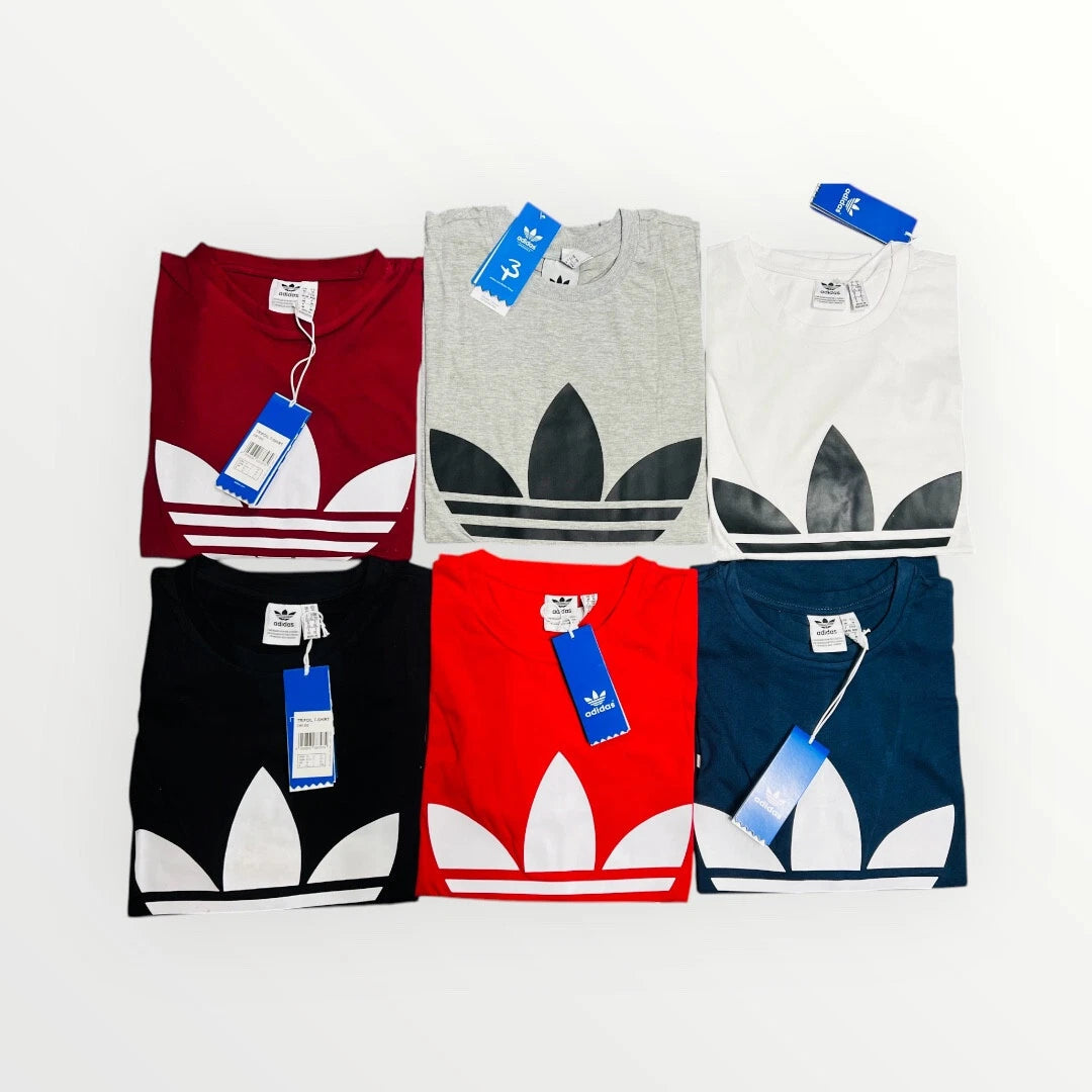 MENS ADIDAS TREFOIL CLASSIC SHORT SLEEVE T-SHIRT FOR SUMMER