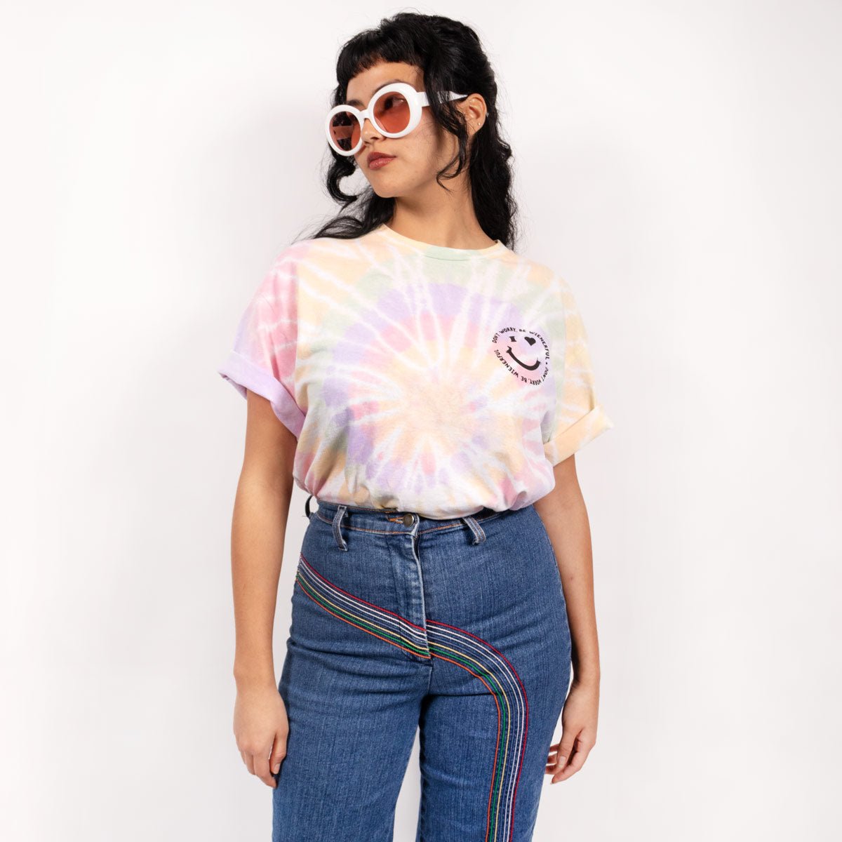 smiley ween unisex tee | tie-dye