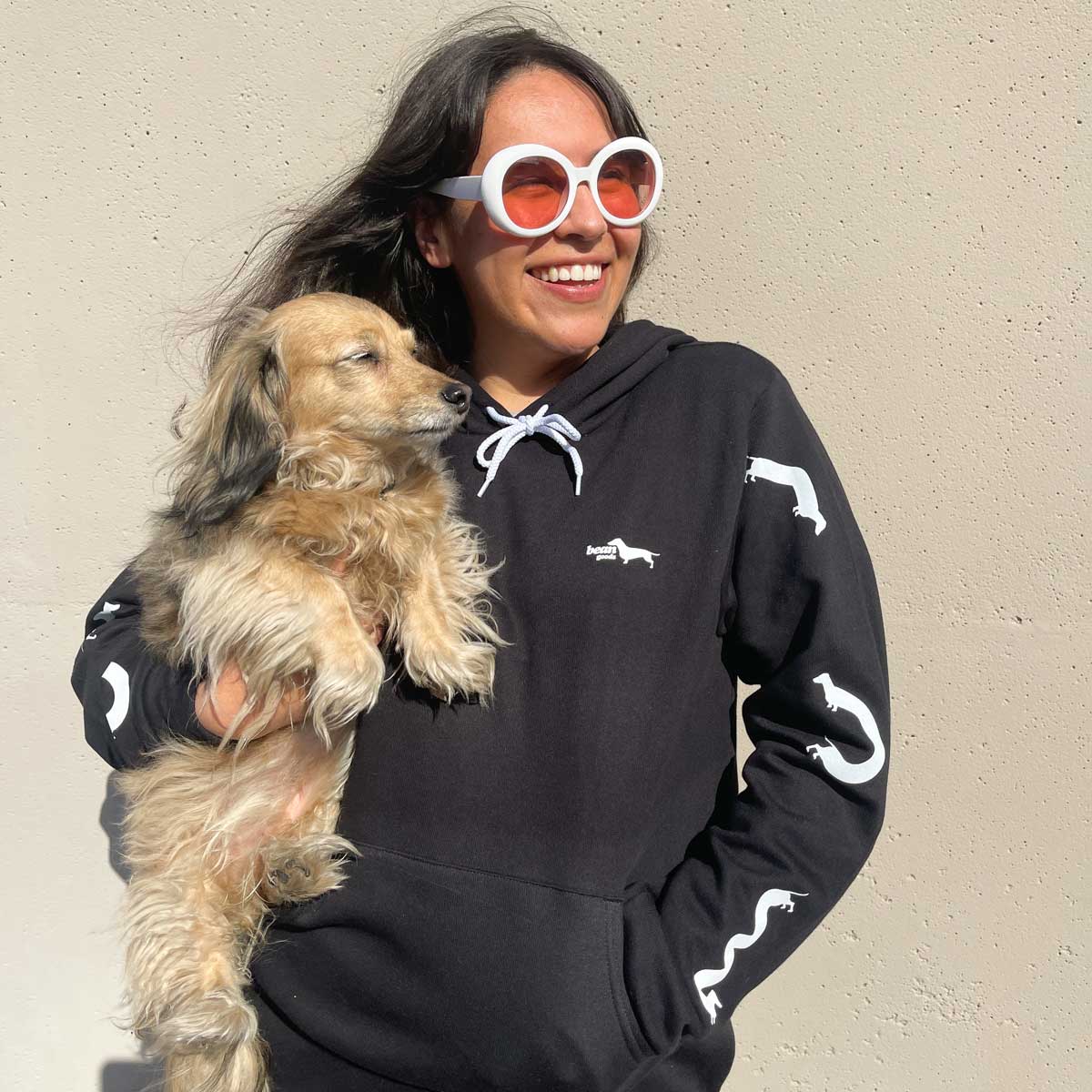 squiggly ween unisex premium hoodie sweatshirt | black