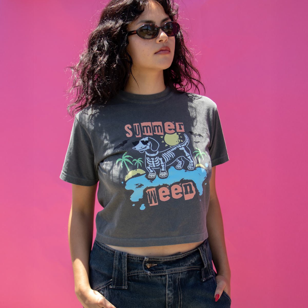 summerween unisex boxy tee