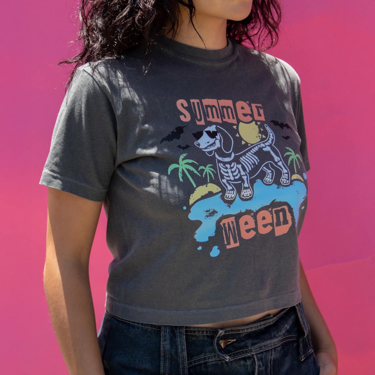 summerween unisex boxy tee