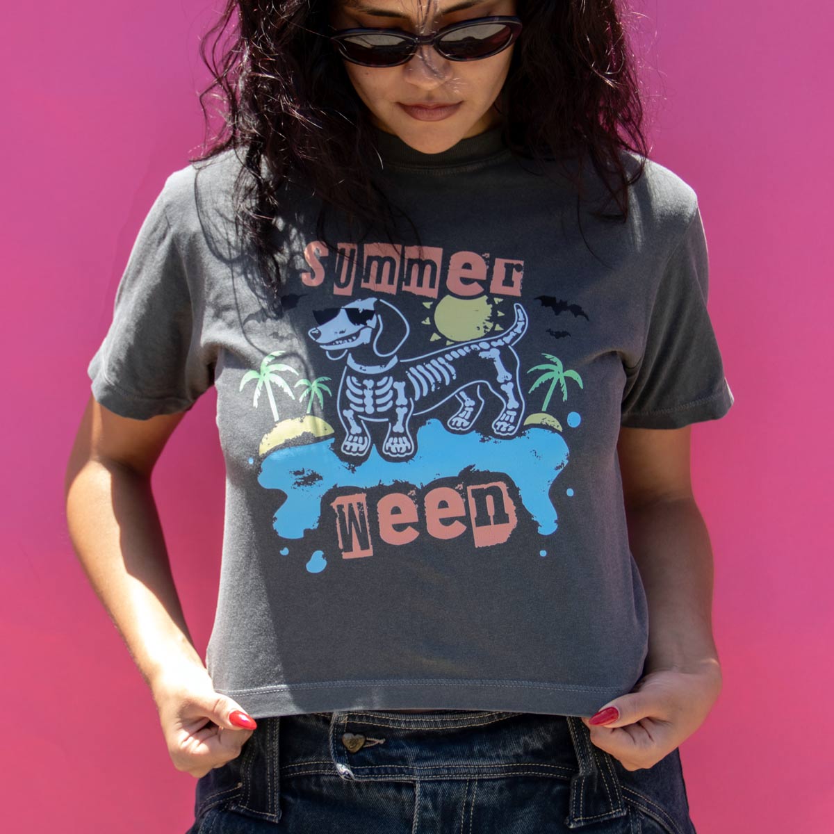 summerween unisex boxy tee