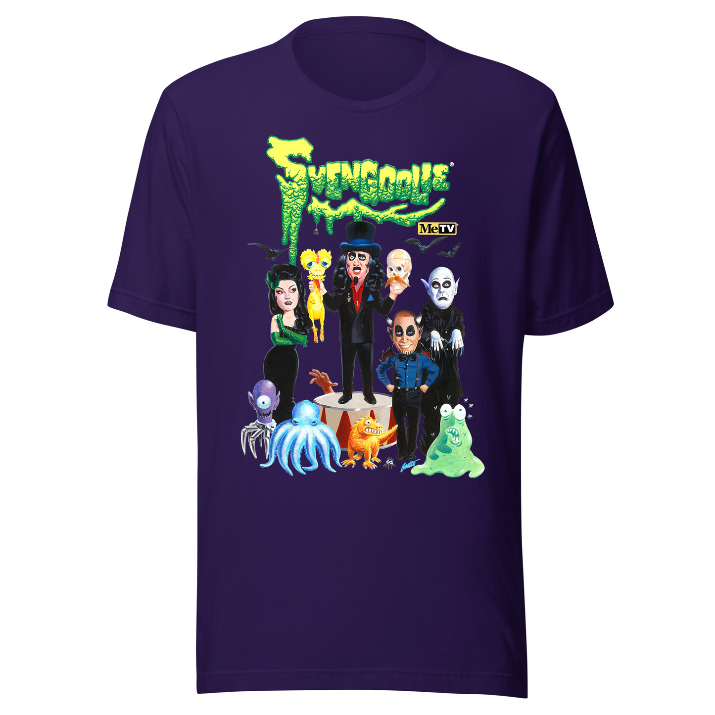 "Master of Scaremonies" Svengoolie® T-Shirt by Terry Beatty (2025 Series)