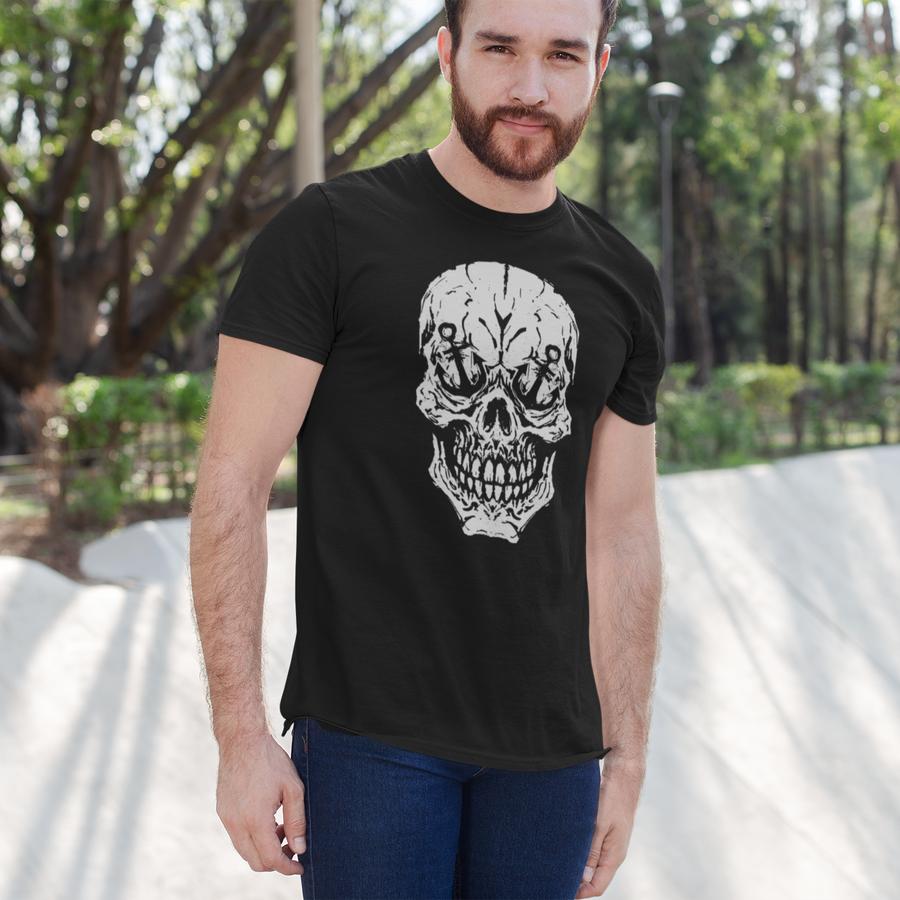 Skull With Anchor Eyes Unisex T-shirt