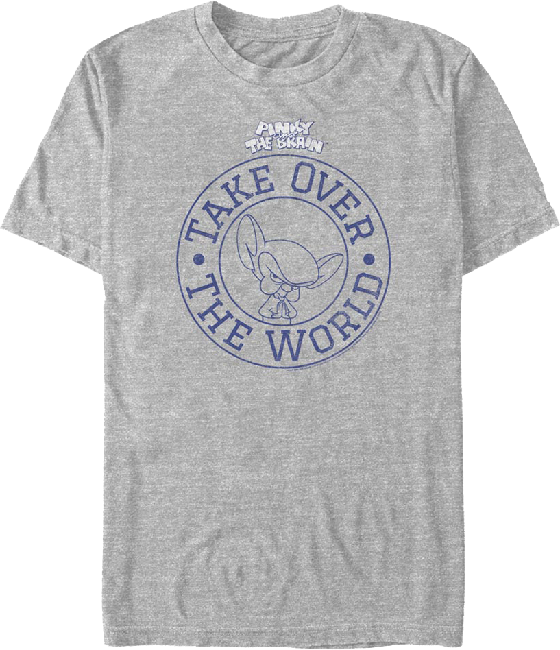 Take Over The World Circle Pinky And The Brain T-Shirt
