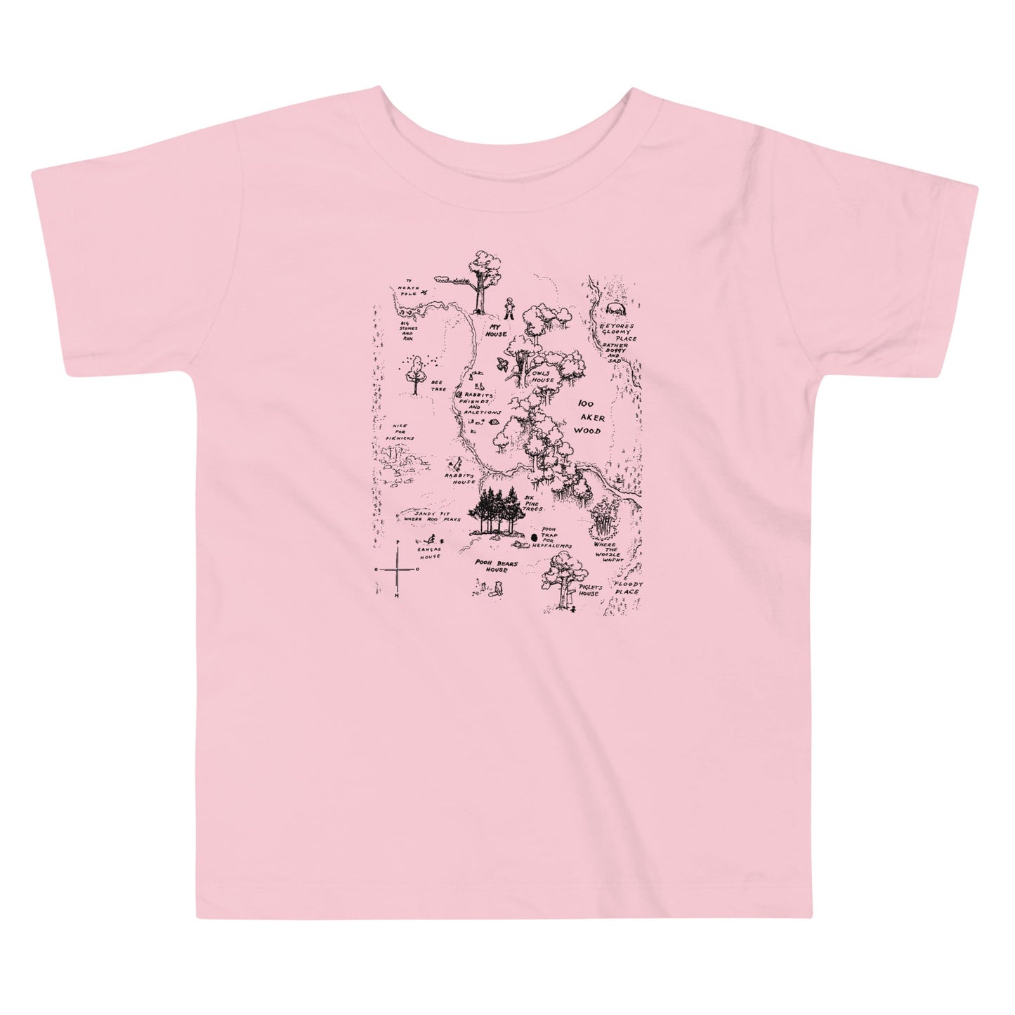 100 Acre Map Kid's Toddler Tee