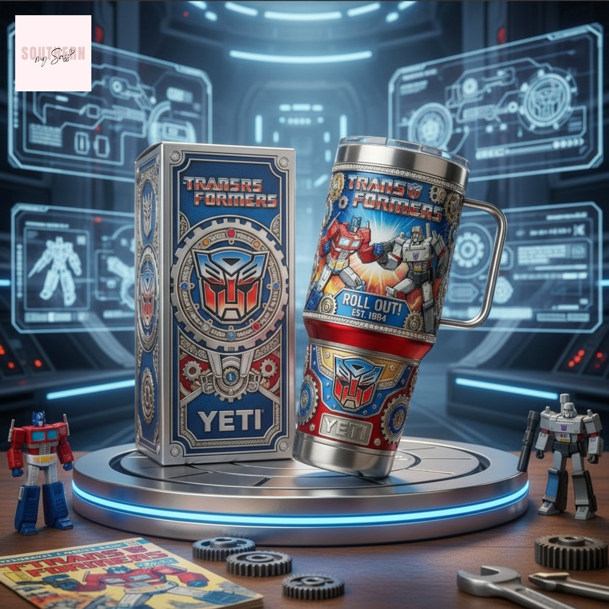 Transformers Roll Out Est 1984 Tumbler