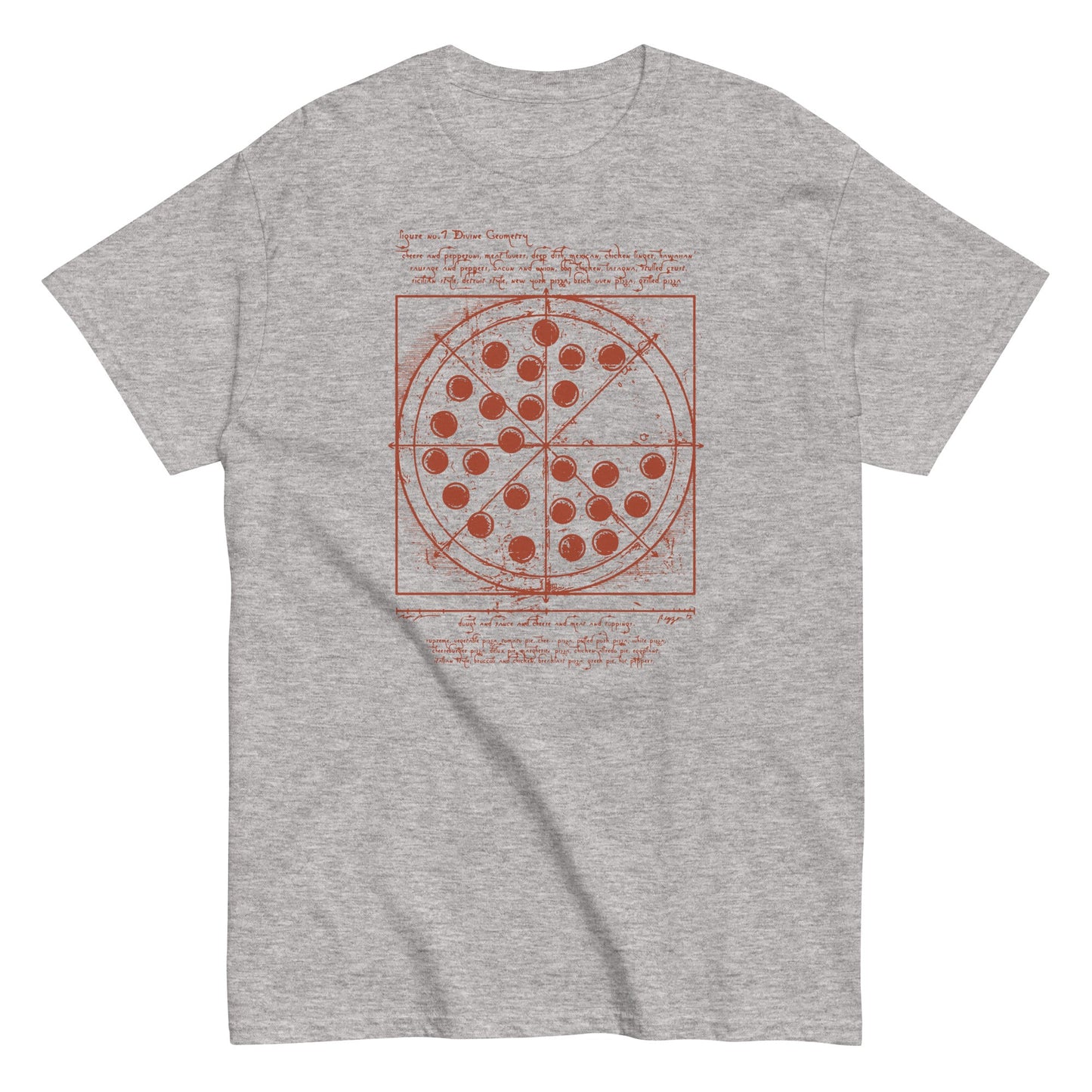 Vitruvian Pizza Men's Classic Tee
