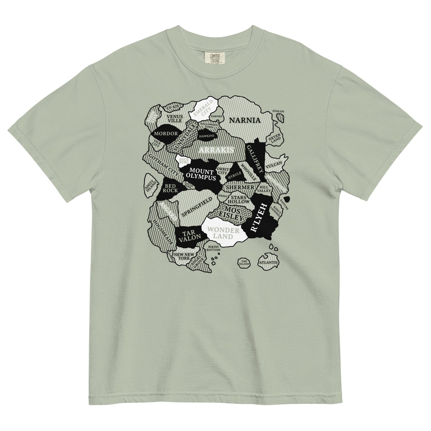 World Map Men's Relaxed Fit Tee