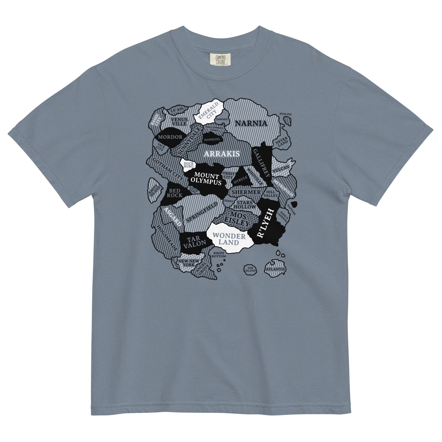 World Map Men's Relaxed Fit Tee