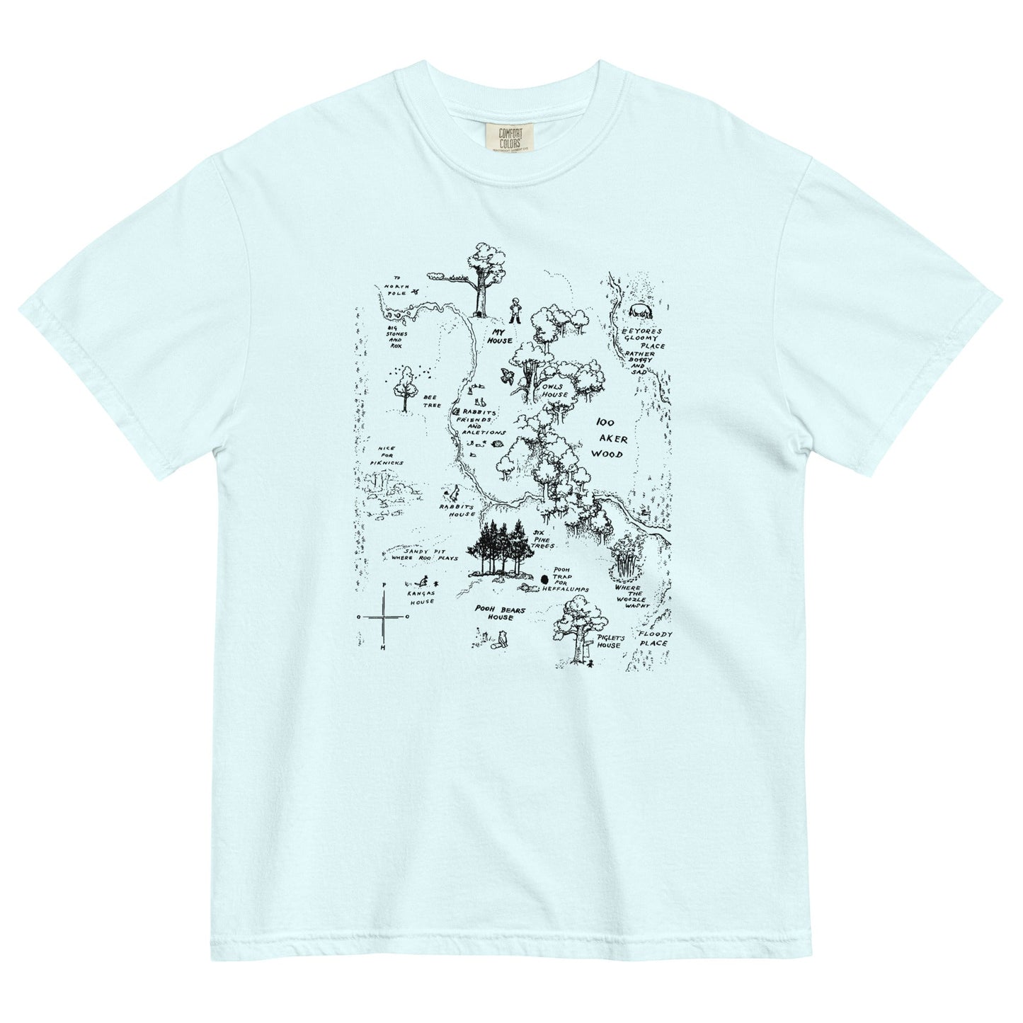 100 Acre Map Men's Relaxed Fit Tee