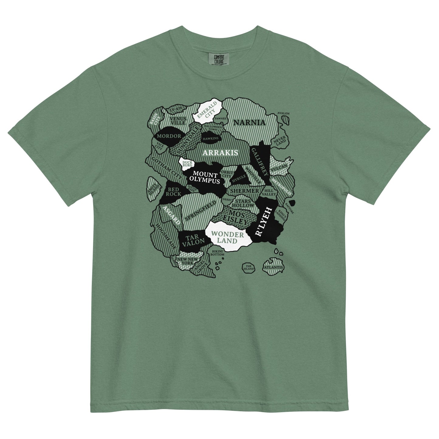 World Map Men's Relaxed Fit Tee