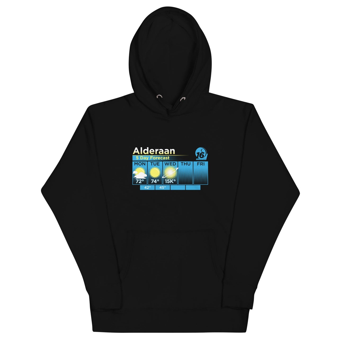 Alderaan 5 Day Forecast Unisex Hoodie