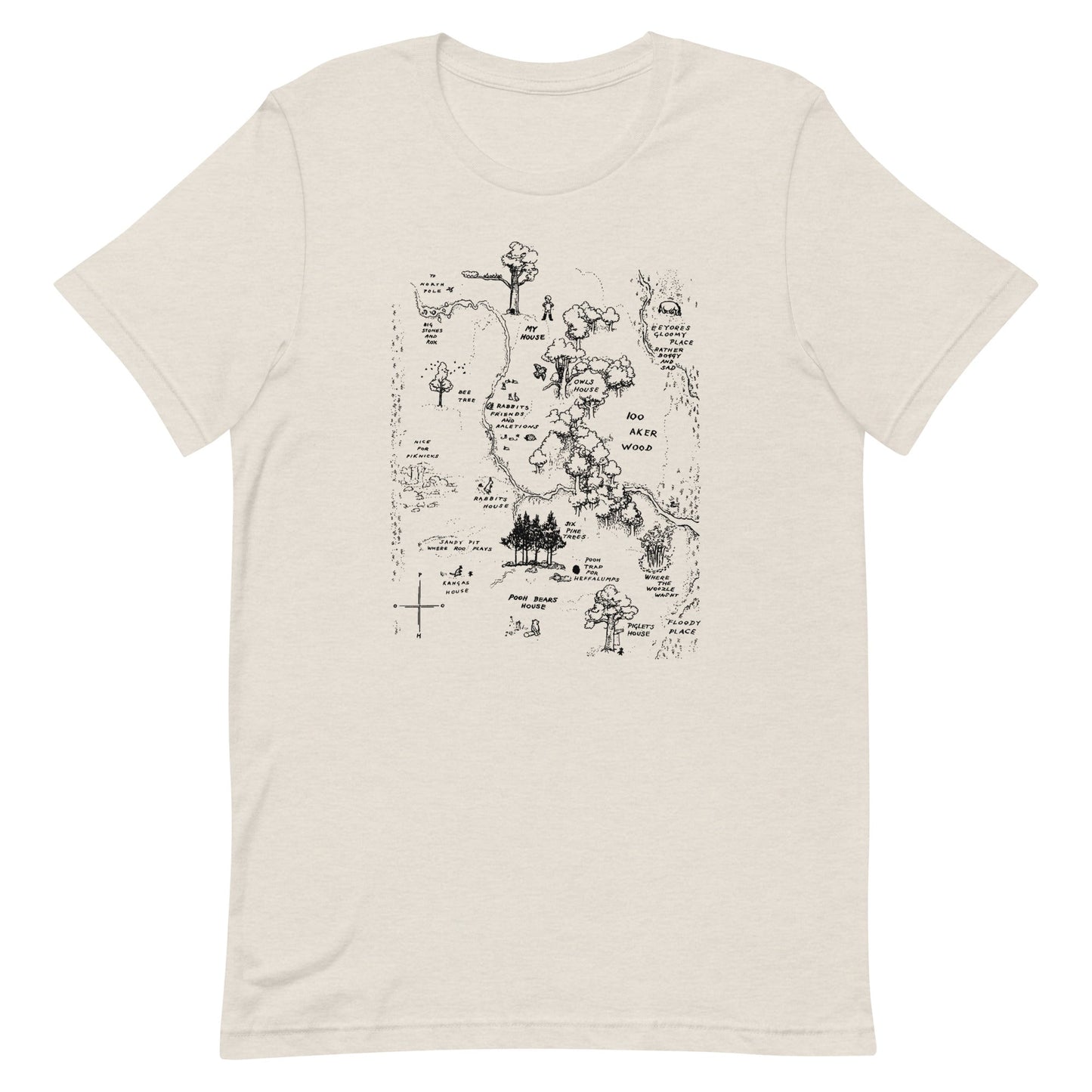 100 Acre Map Men's Signature Tee