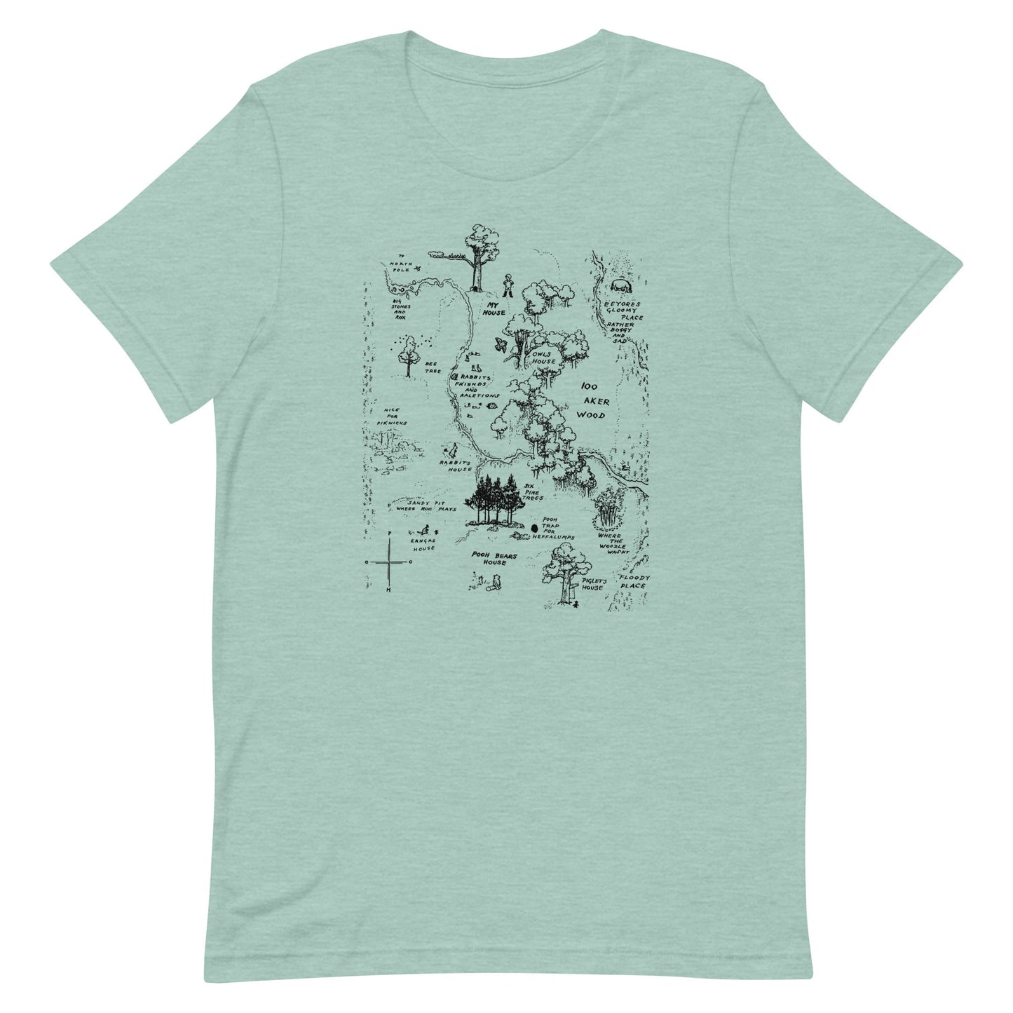 100 Acre Map Men's Signature Tee