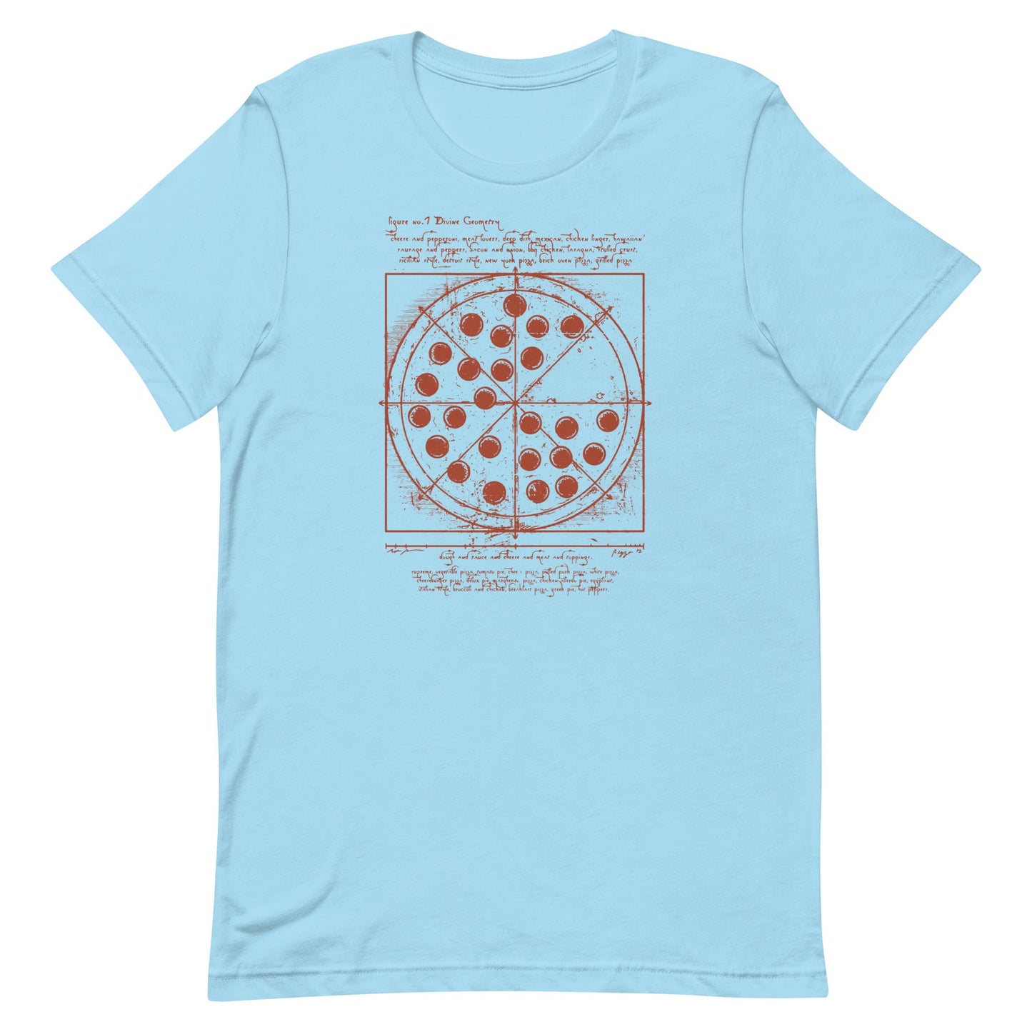 Vitruvian Pizza Men's Signature Tee