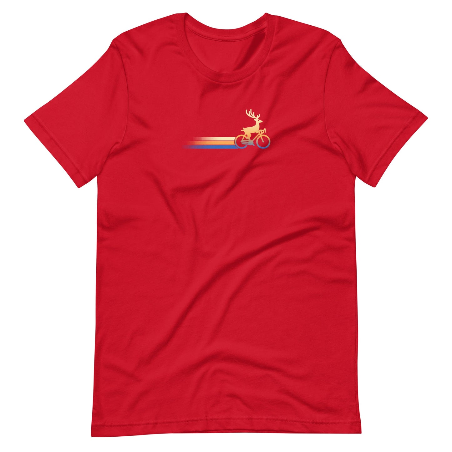 Woodland Cyclist Deer - Unisex T-shirt