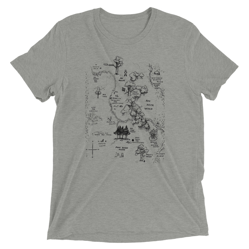 100 Acre Map Men's Tri-Blend Tee