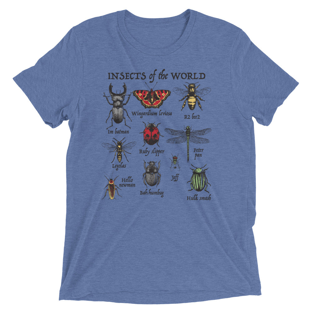Insects Of The World Men's Tri-Blend Tee