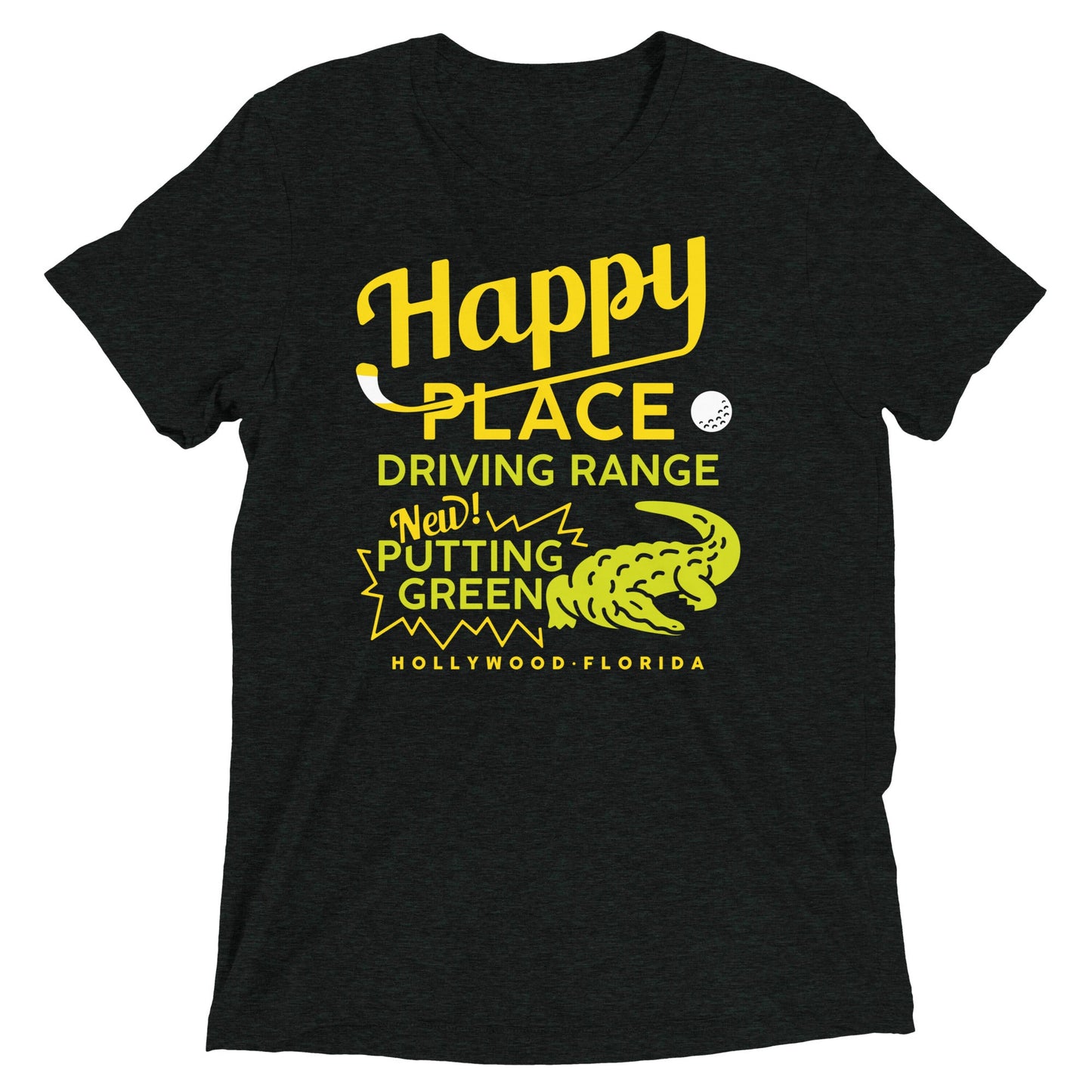Happy Place Driving Range Men's Tri-Blend Tee