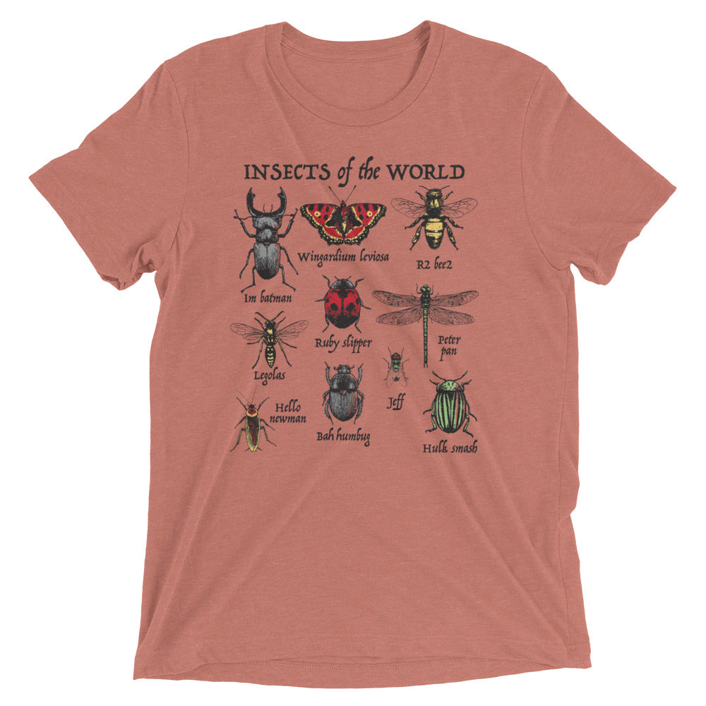 Insects Of The World Men's Tri-Blend Tee