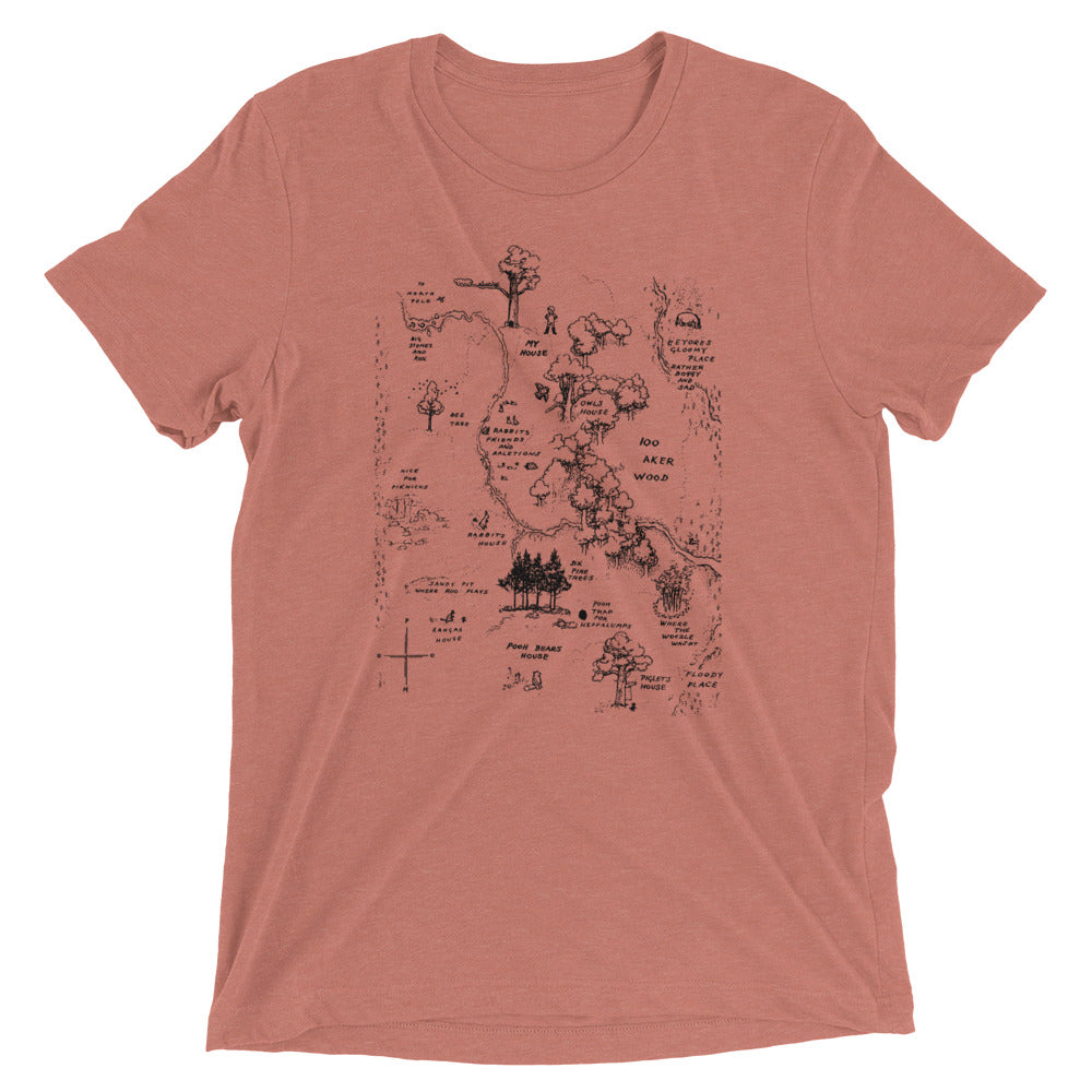 100 Acre Map Men's Tri-Blend Tee