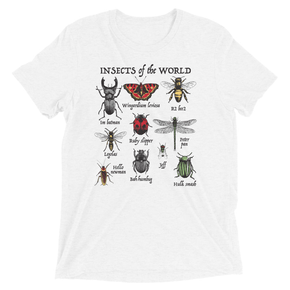 Insects Of The World Men's Tri-Blend Tee