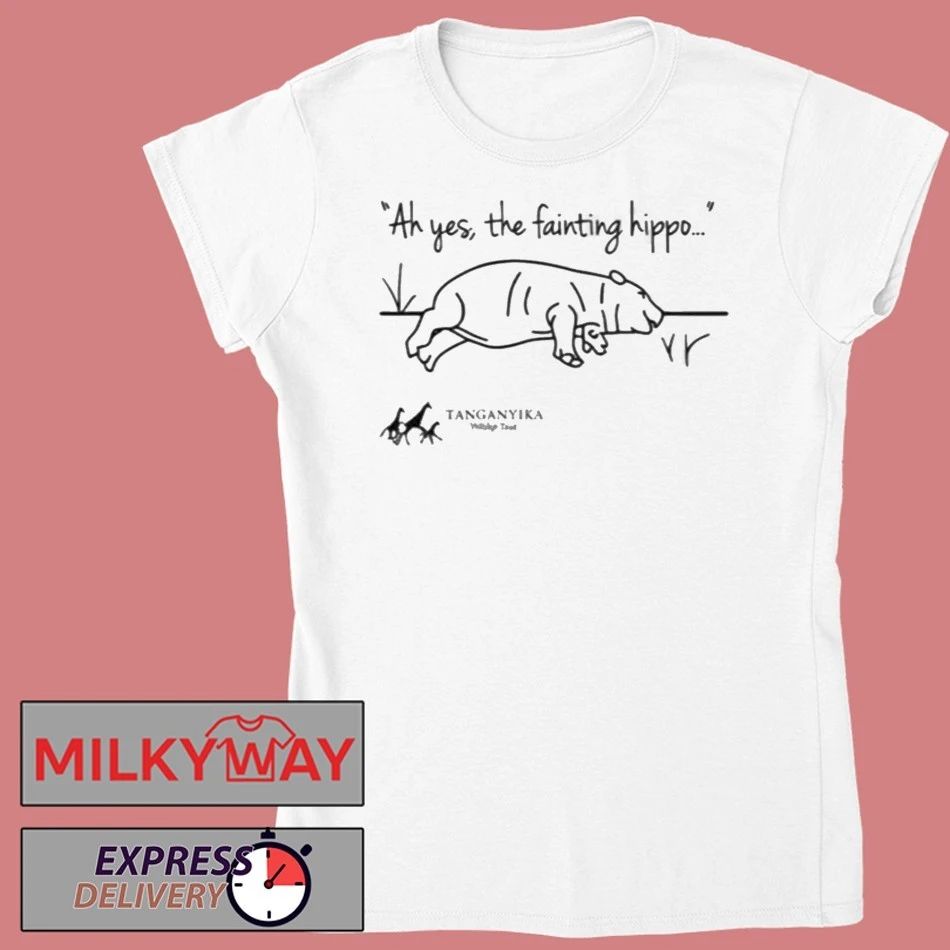 Tanganyika Wildlife Park Fainting Hippo Shirt